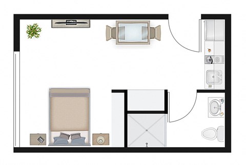 Studio 1.1 Floor Plan Image